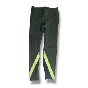 Under Armour Celliant HeatGear Womens Large Green Compression Leggings Active